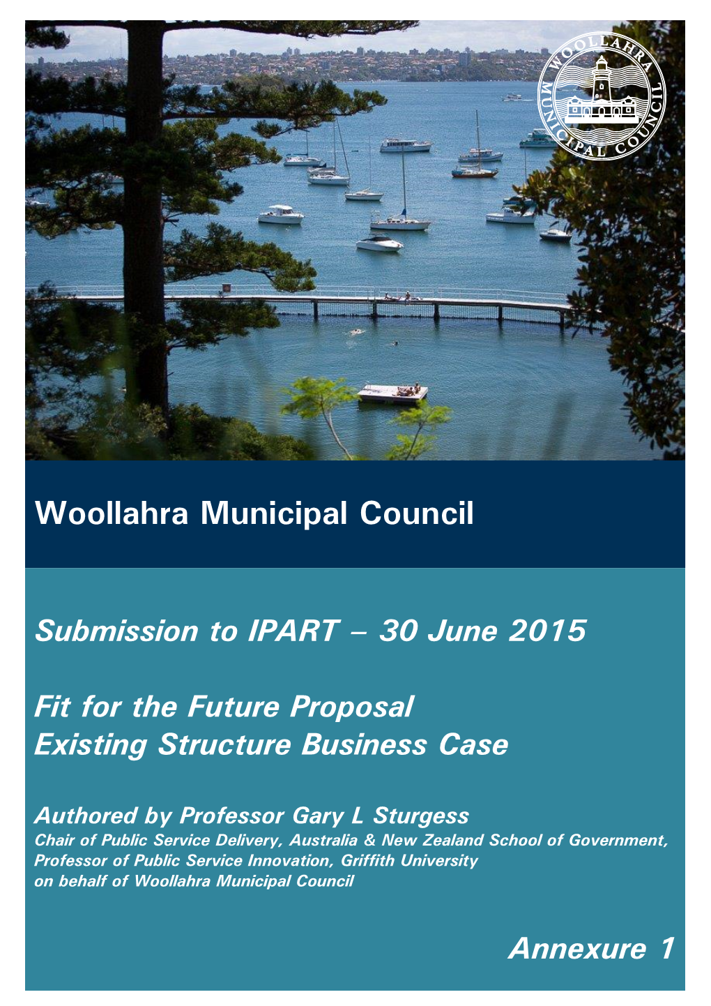 Woollahra Municipal Council Submission to IPART