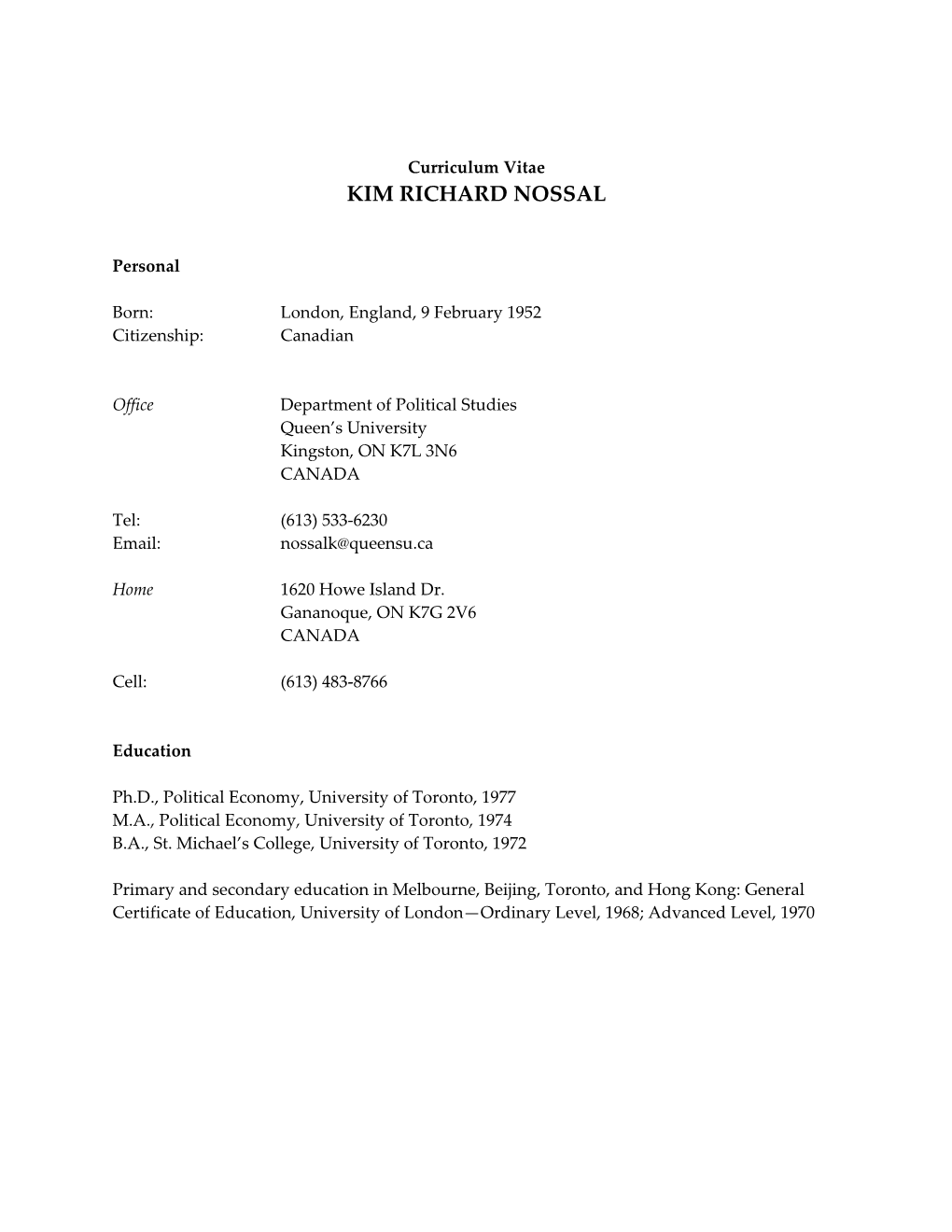 Kim Richard Nossal