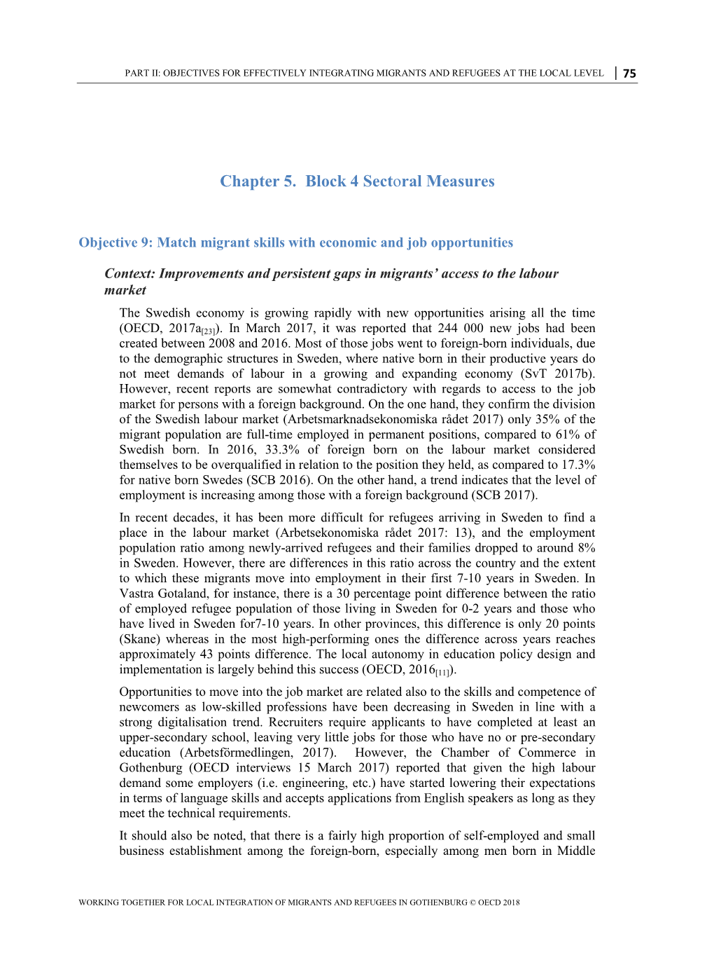 Chapter 5. Block 4 Sectoral Measures