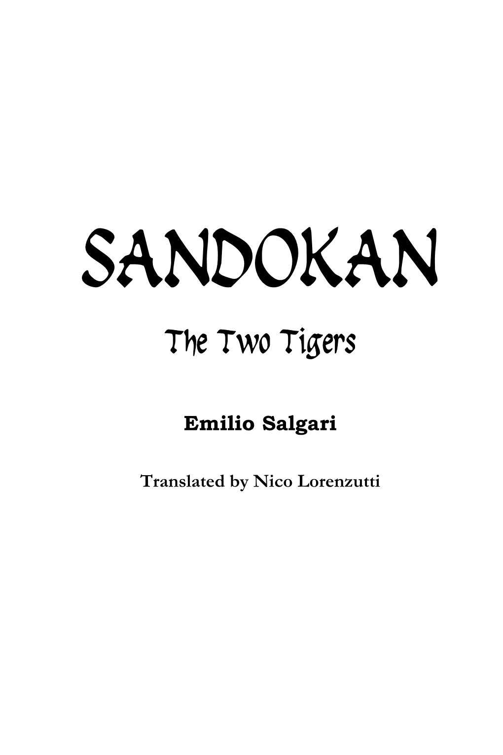 Sandokan the Two Tigers