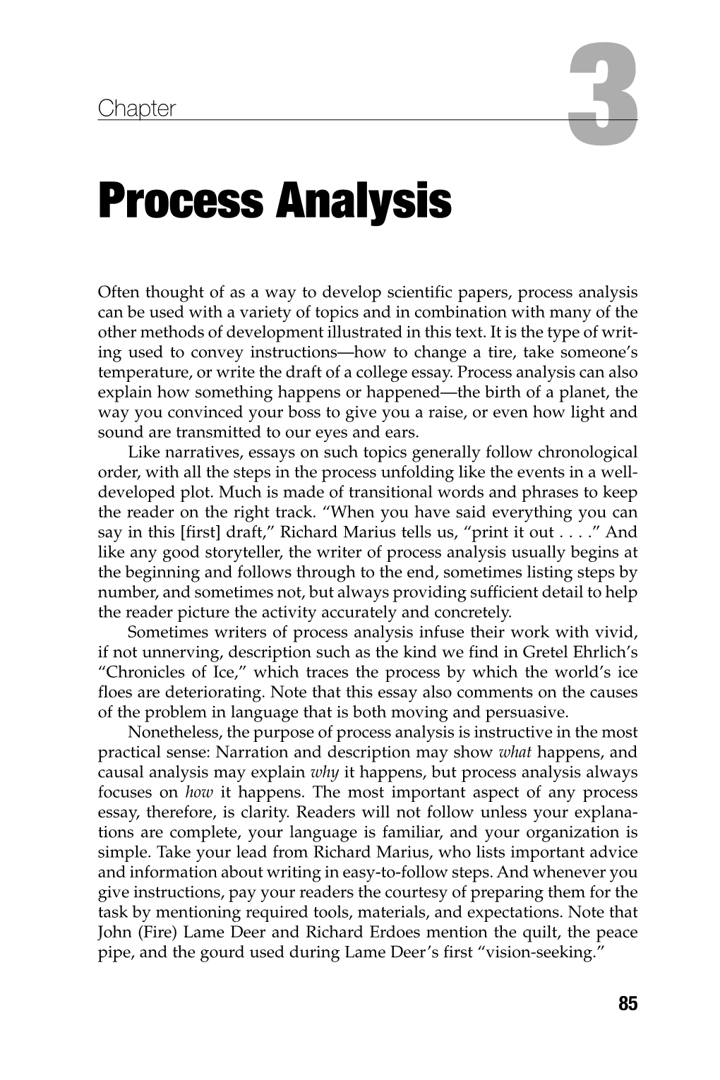 Process Analysis