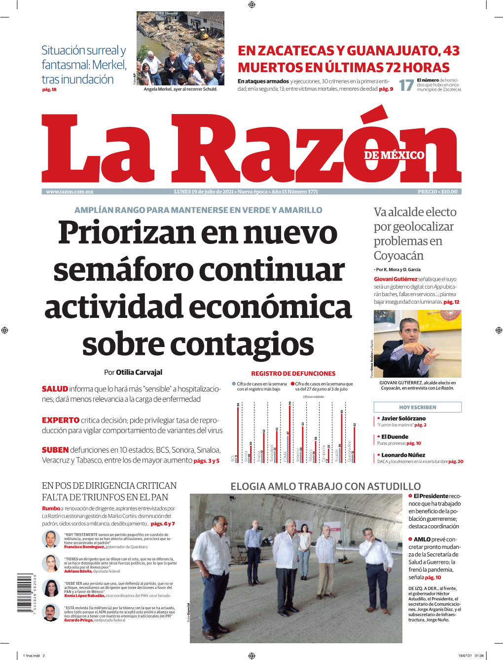 Priorizan En Nuevo Semáforo Continuar Actividad Económica