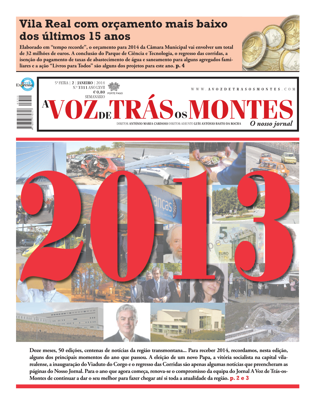 A Voz De Trás-Os-Montes Nº 3311 De 2 De Janeiro De 2014.Indb