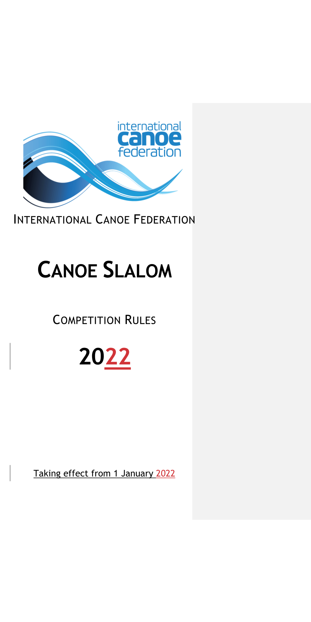 Canoe Slalom