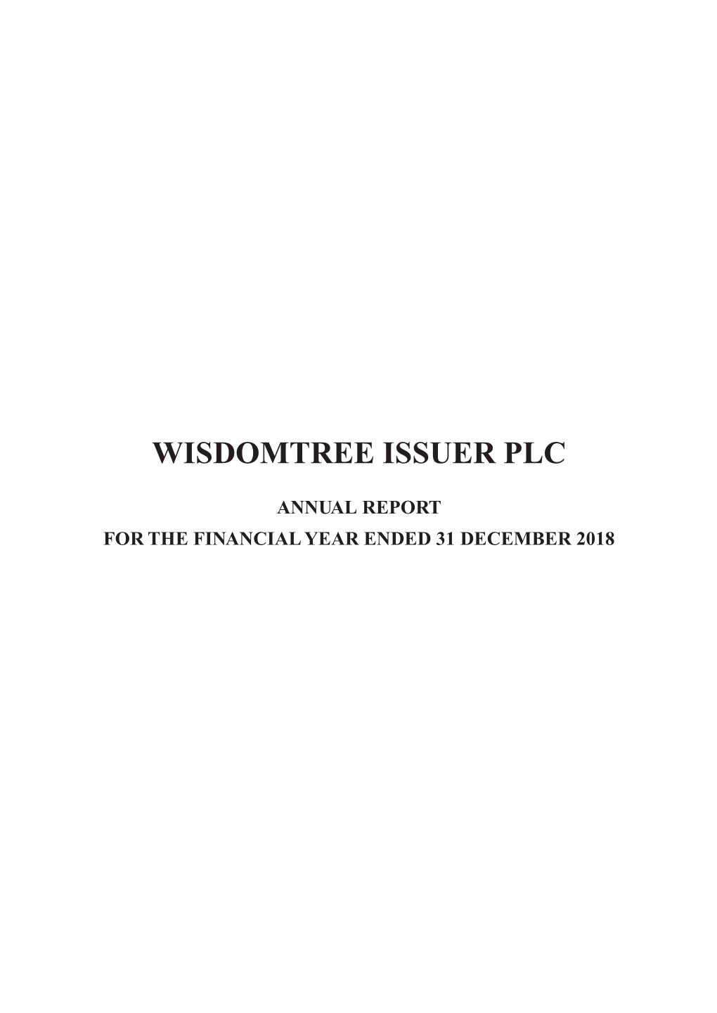 Wisdomtree Issuer Plc