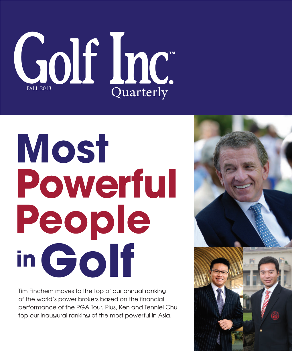 GOLF INC. 2013 Most Powerful People in Asia