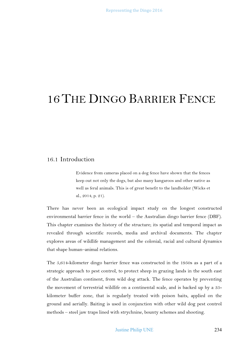 16 the Dingo Barrier Fence