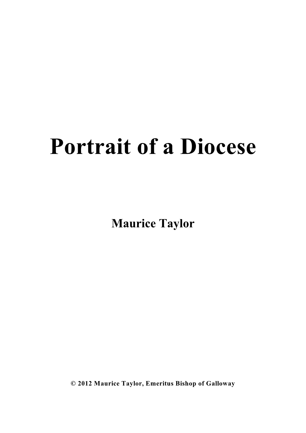 Portrait of a Diocese