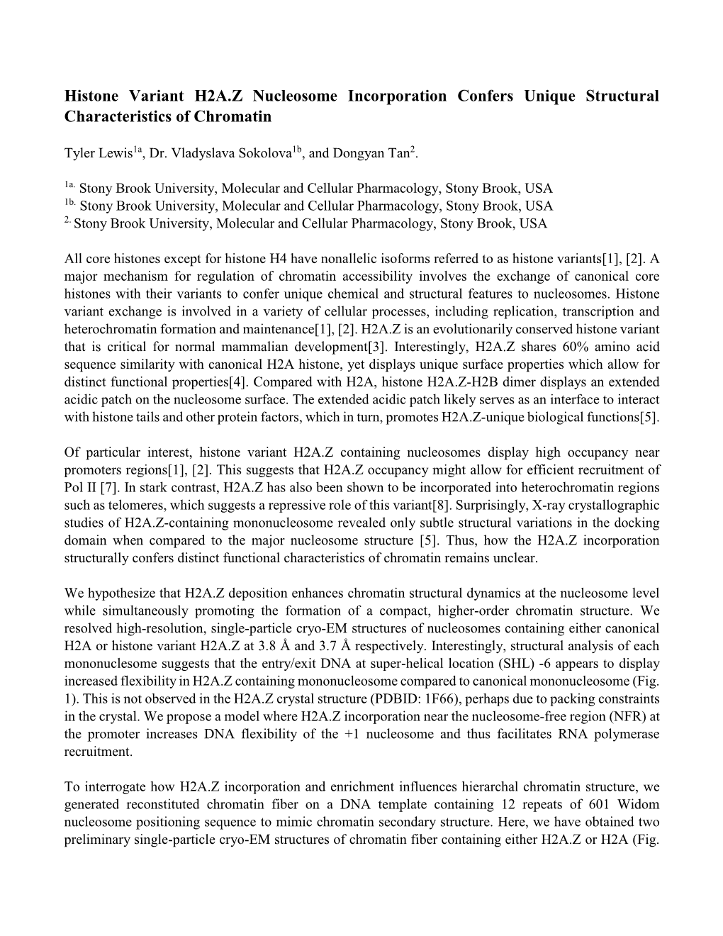 Histone Variant H2A.Z Nucleosome Incorporation Confers Unique Structural Characteristics of Chromatin