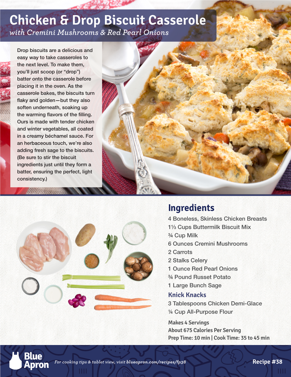 Chicken & Drop Biscuit Casserole