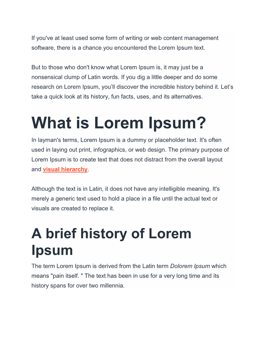 What Is Lorem Ipsum? in Layman's Terms, Lorem Ipsum Is a Dummy Or Placeholder Text