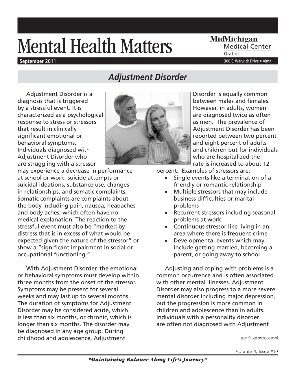 Mental Health Matters September 2011 300 E