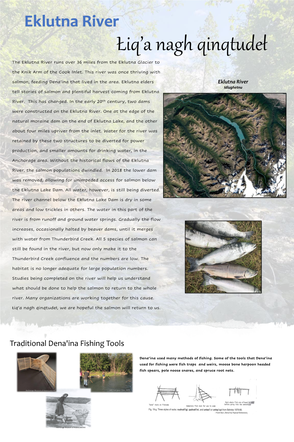 Liq'a Nagh Qinqtudet, Eklutna River Poster