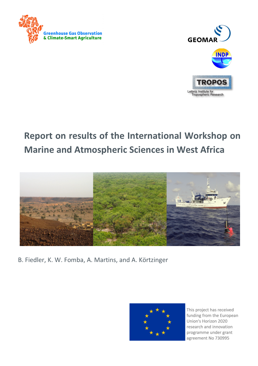 Report on Results of the International Workshop on Marine and Atmospheric Sciences in West Africa