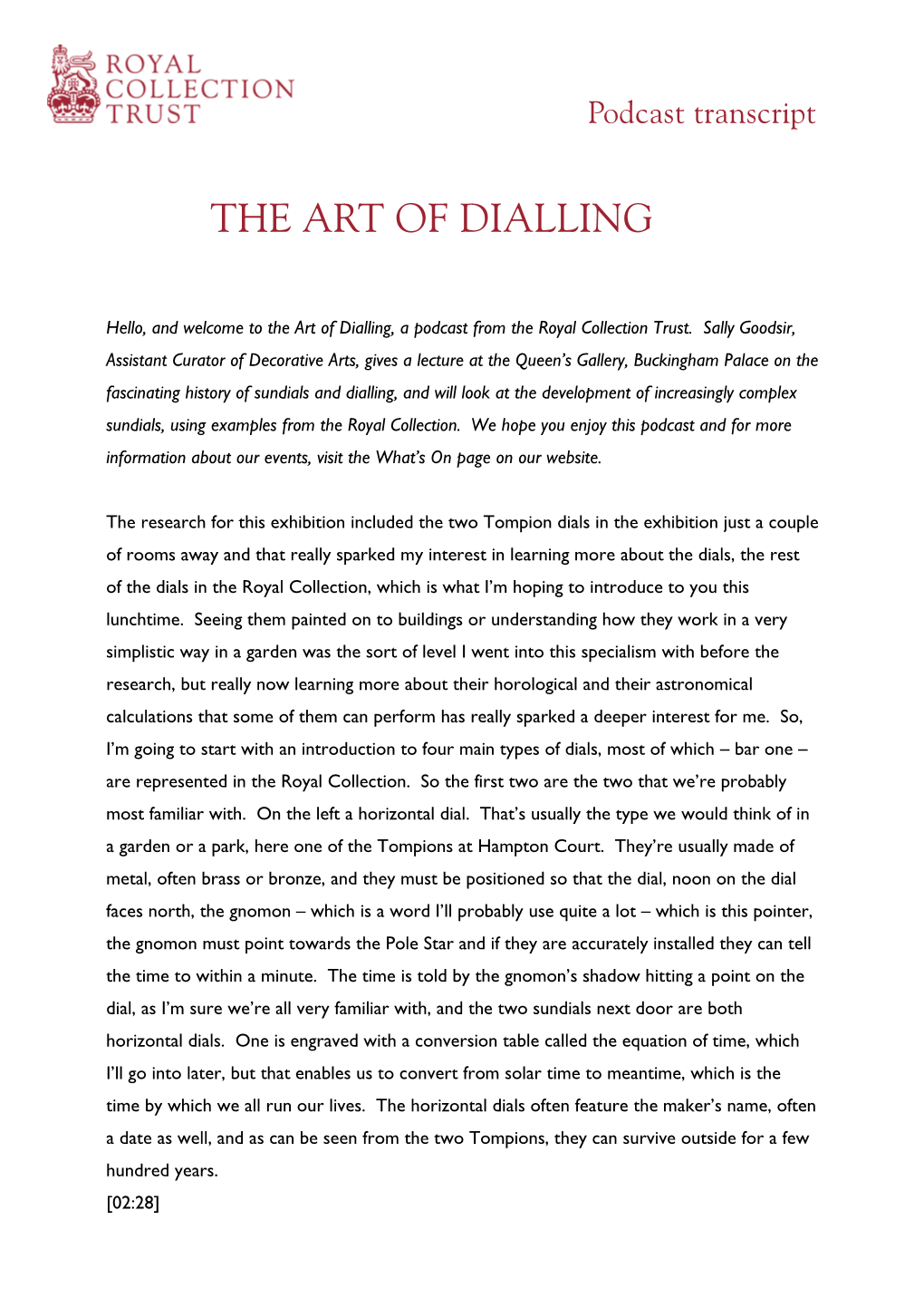 The Art of Dialling