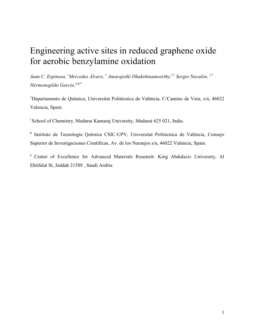 Engineering Active Sites in Reduced Graphene Oxide for Aerobic Benzylamine Oxidation