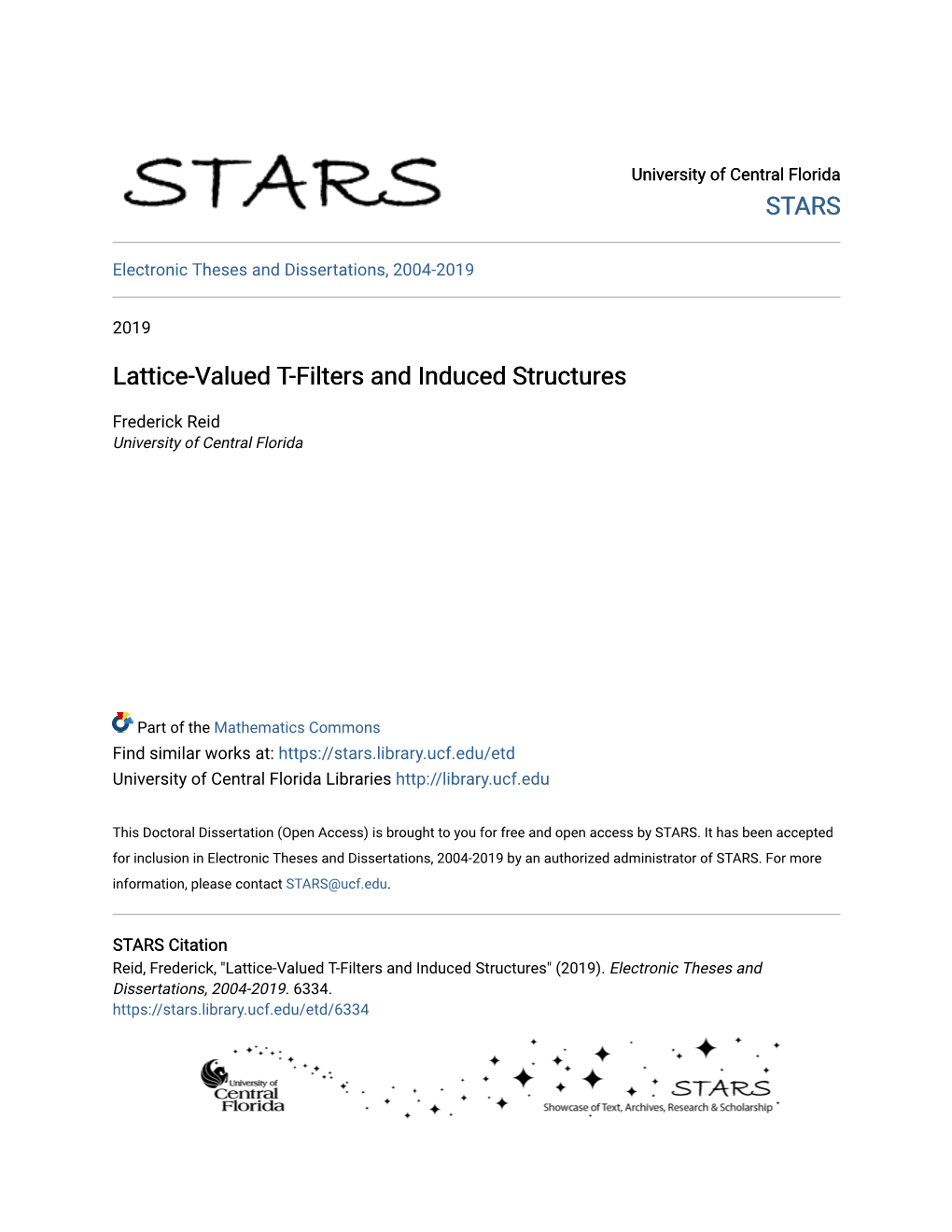 Lattice-Valued T-Filters and Induced Structures