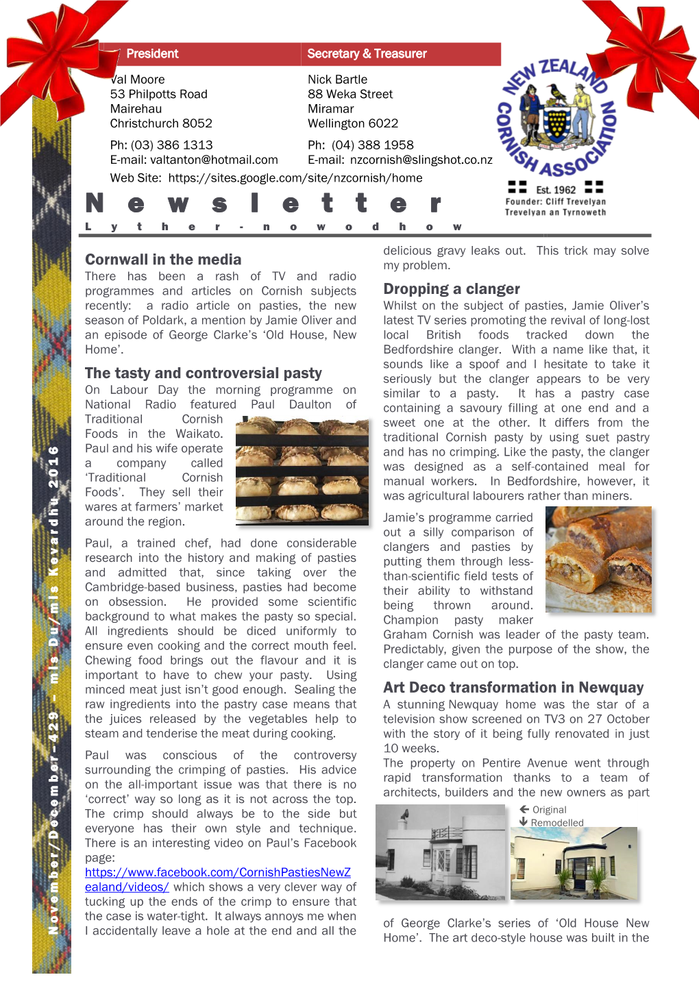 NZ Cornish Association Newsletter