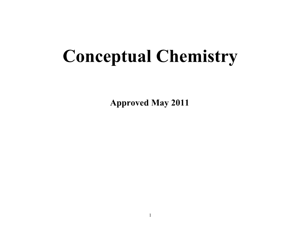 Conceptual Chemistry