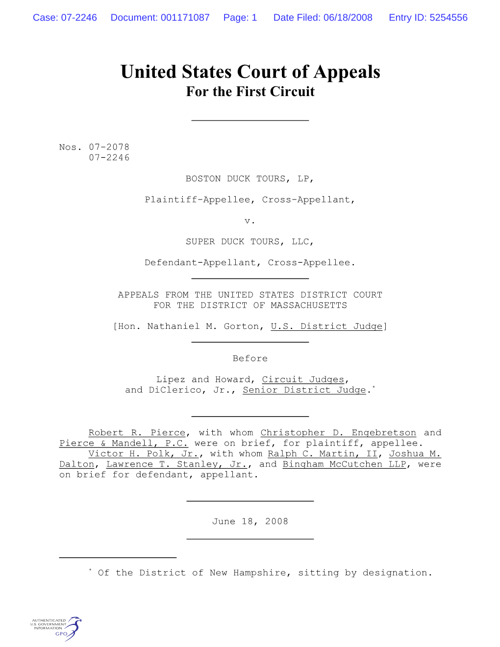 United States Court of Appeals for the First Circuit