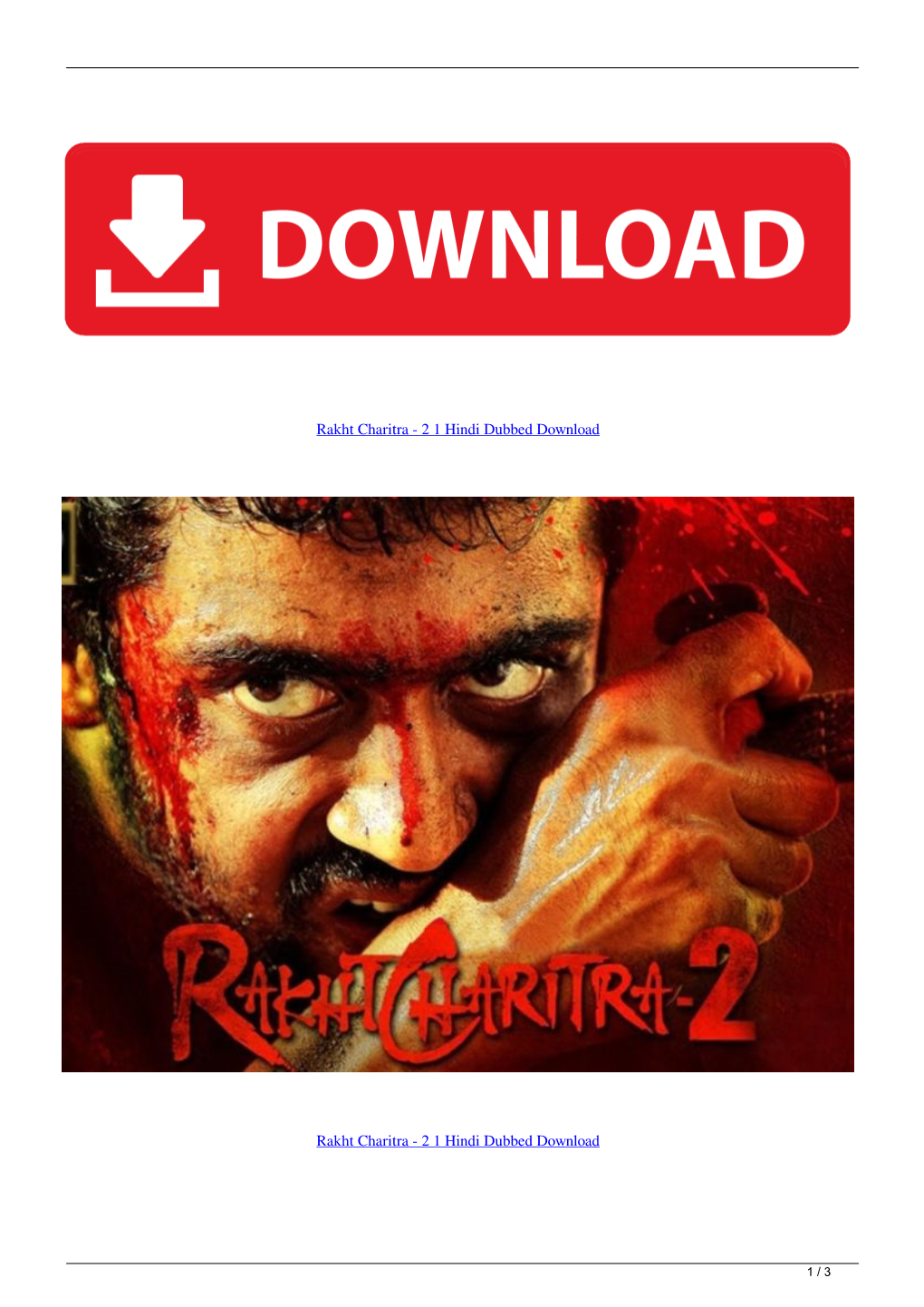 Rakht Charitra 2 1 Hindi Dubbed Download