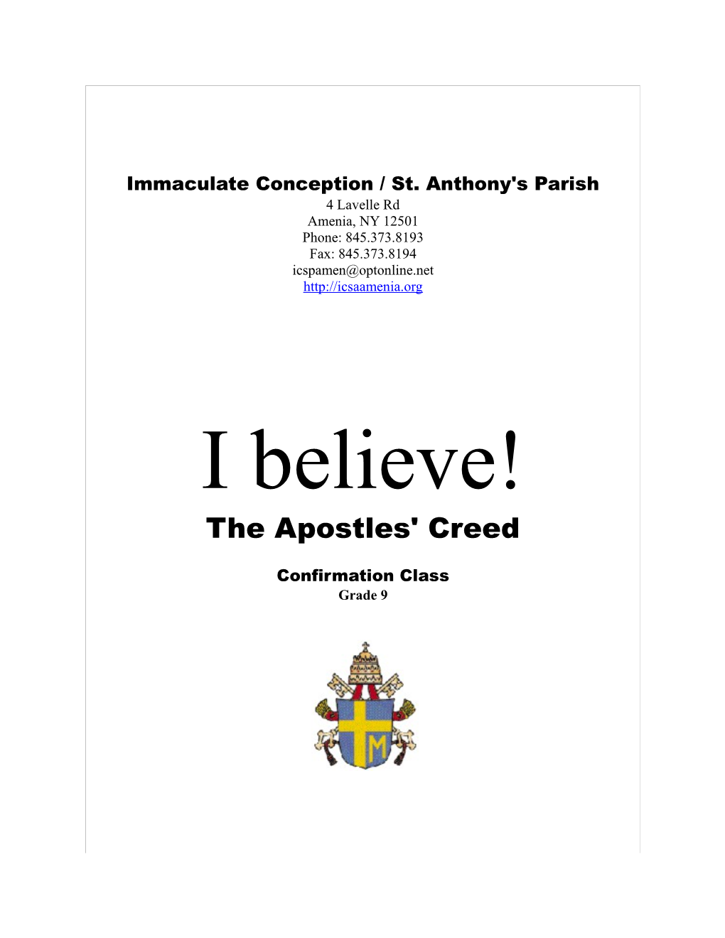 The Apostles' Creed