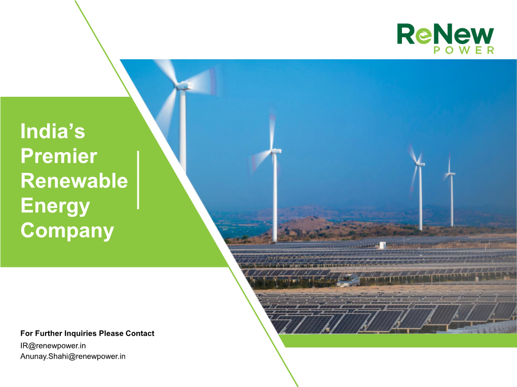 Renew Power Investor Presentation