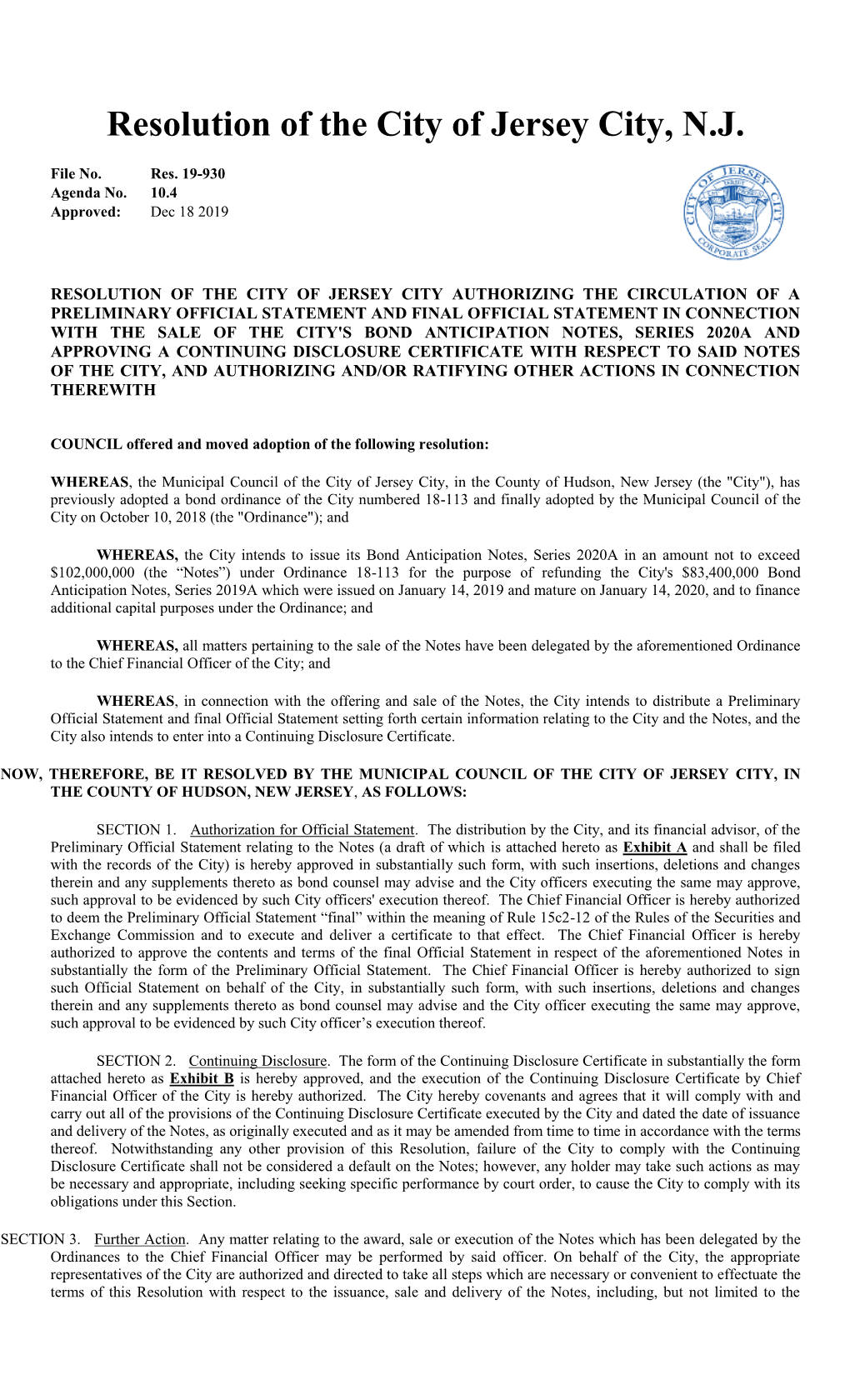 Authorizing the Circulation of a POS and FOS in Connection with the Sale