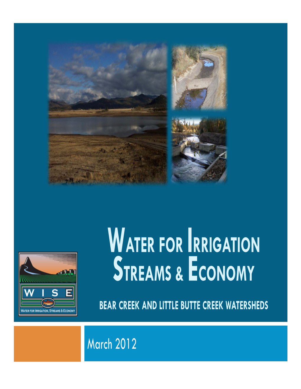 Water for Irrigation Streams & Economy