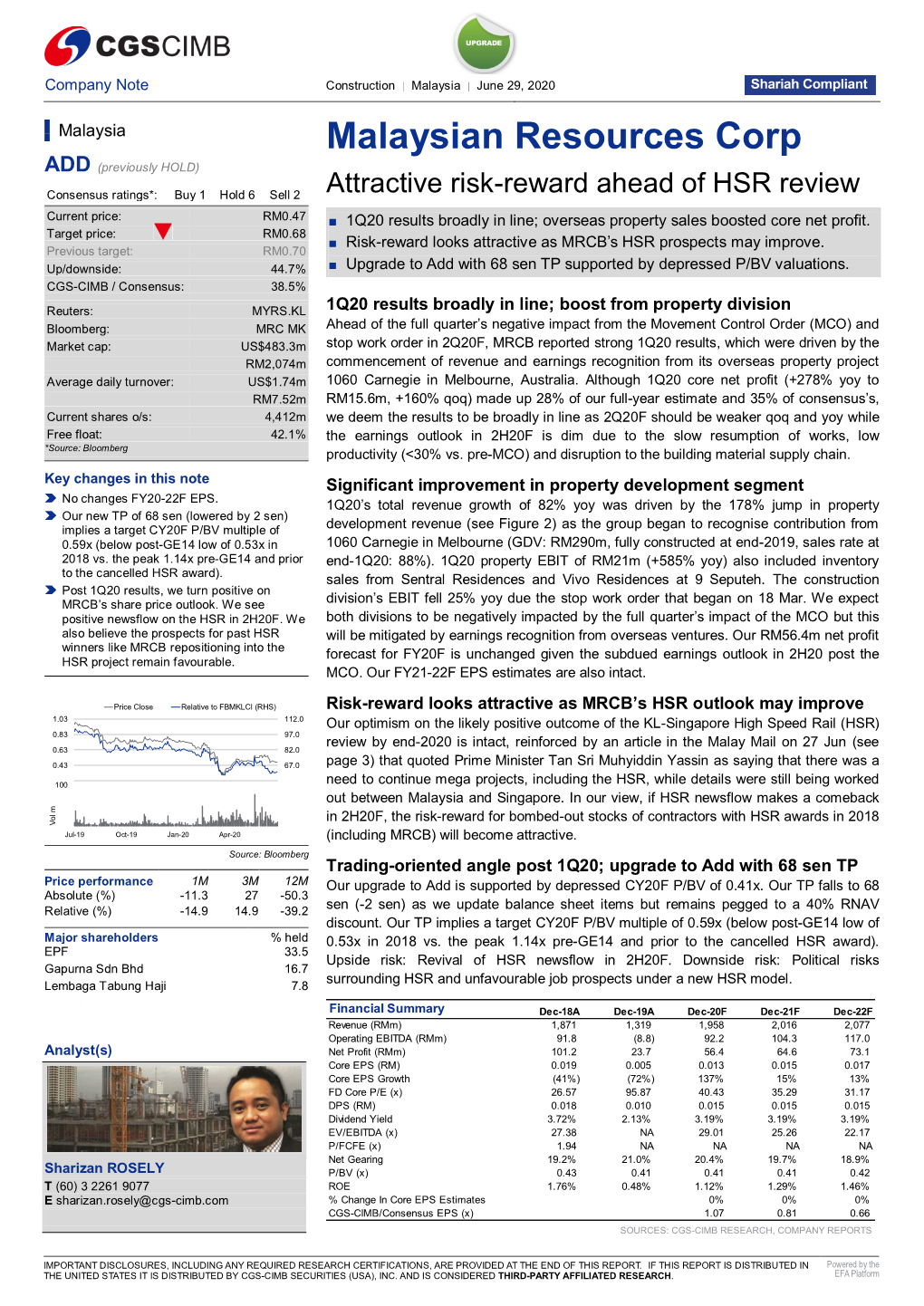 Malaysian Resources Corp ADD (Previously HOLD)