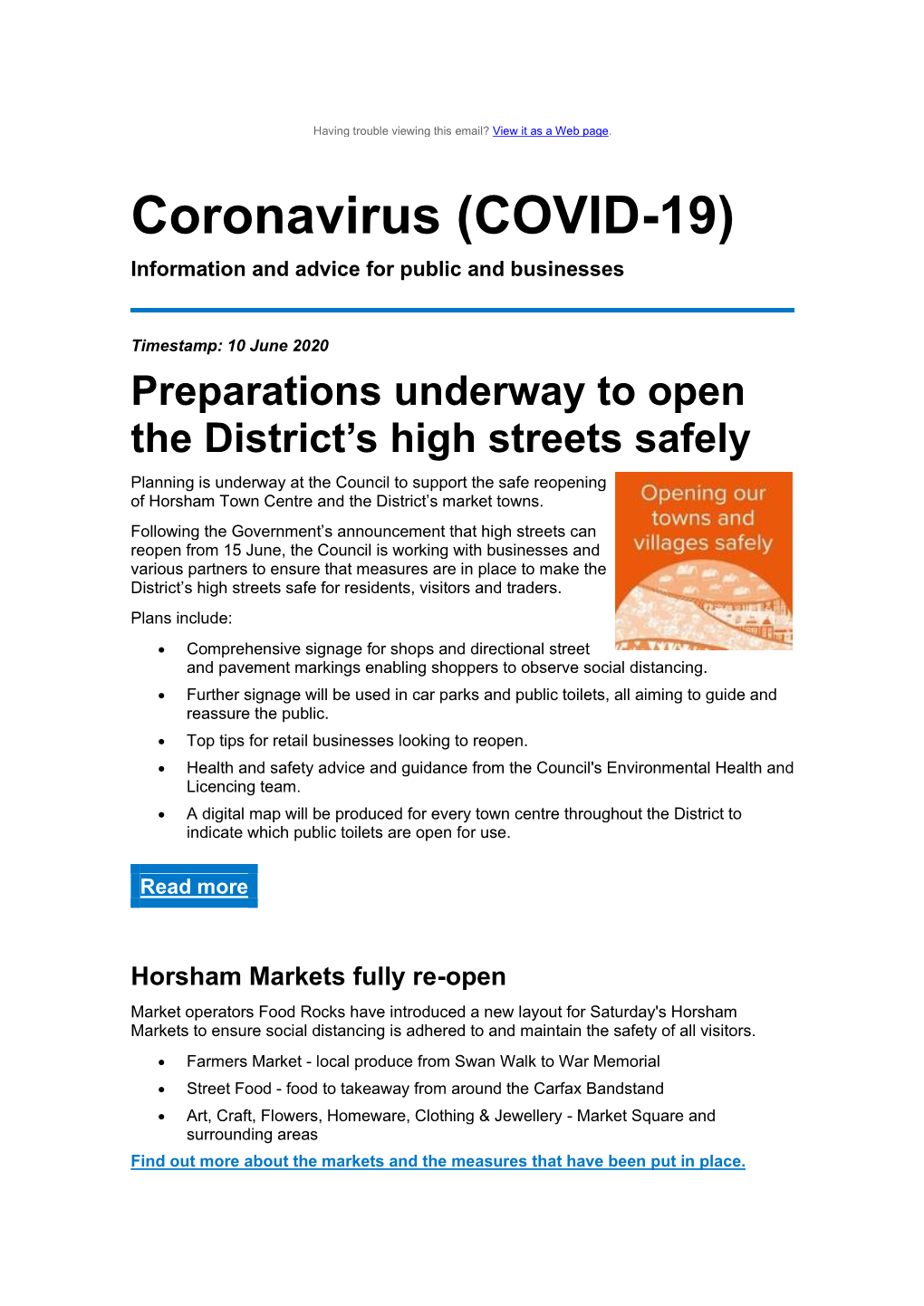 Coronavirus (COVID-19) Information and Advice for Public and Businesses