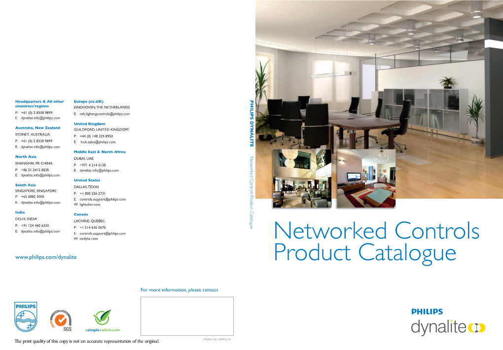 Networked Controls Product Catalogue