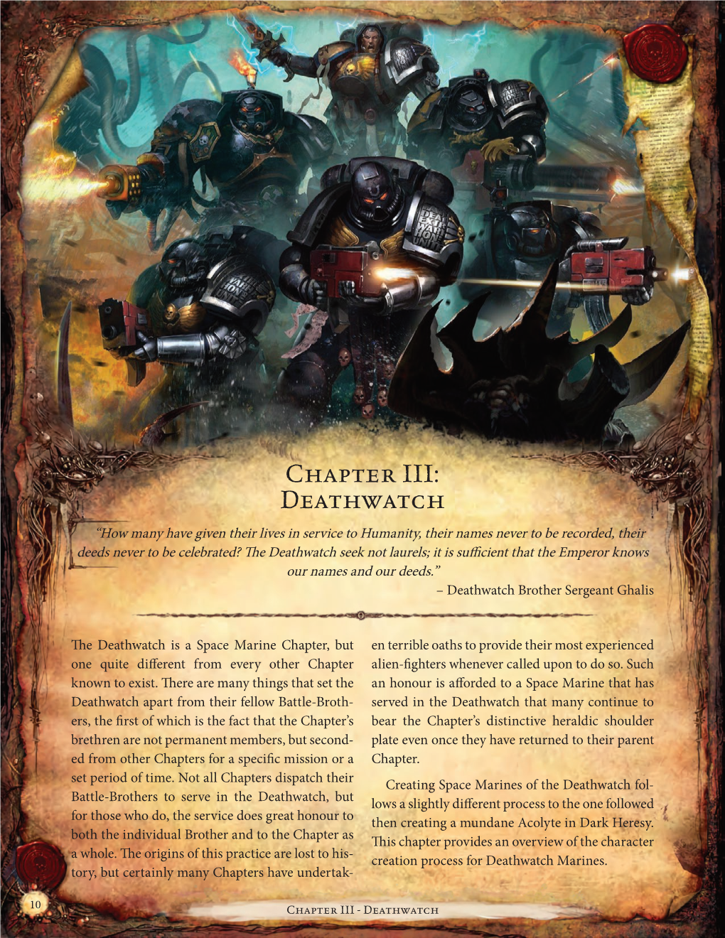 Chapter III: Deathwatch