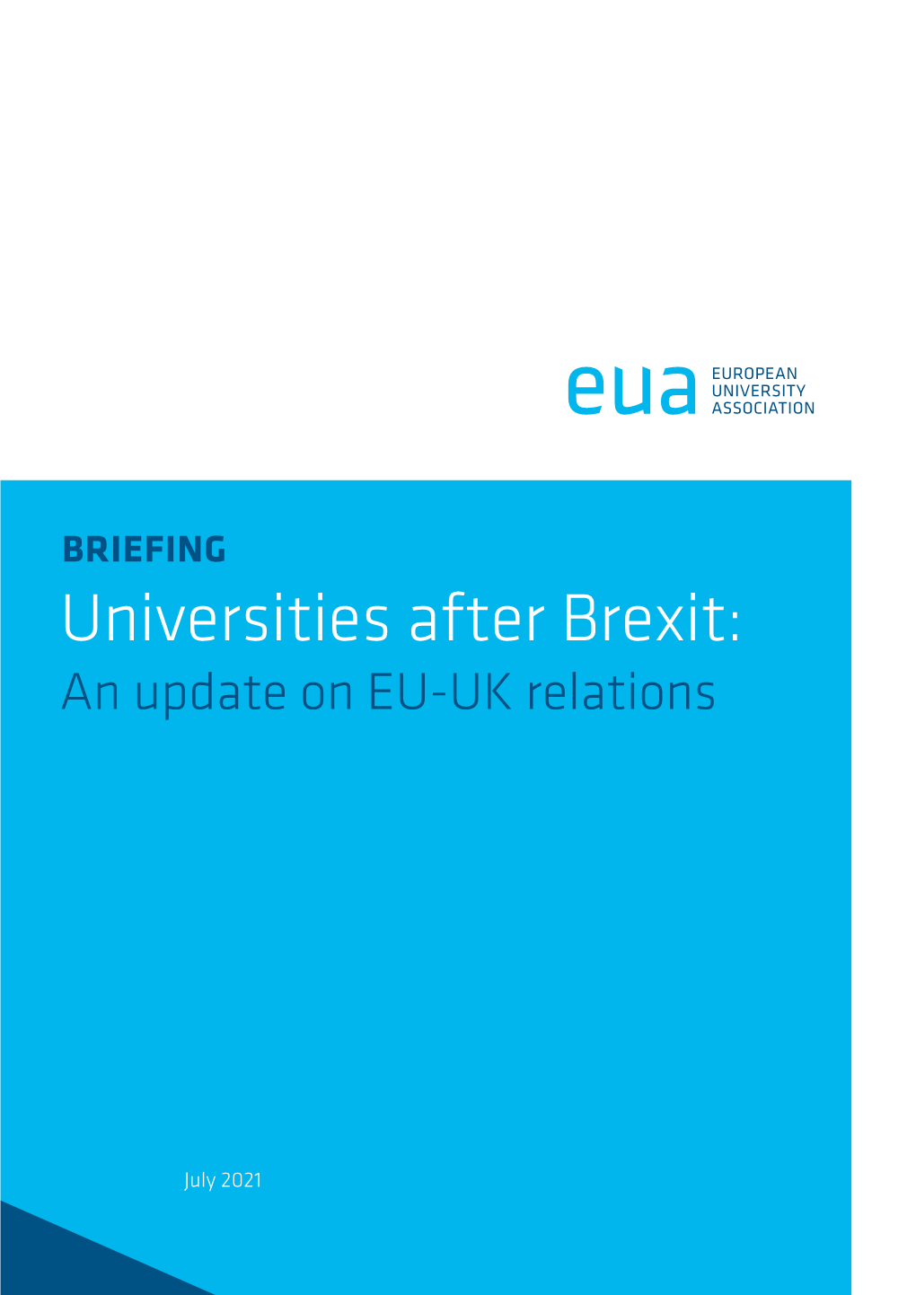 Universities After Brexit: an Update on EU-UK Relations