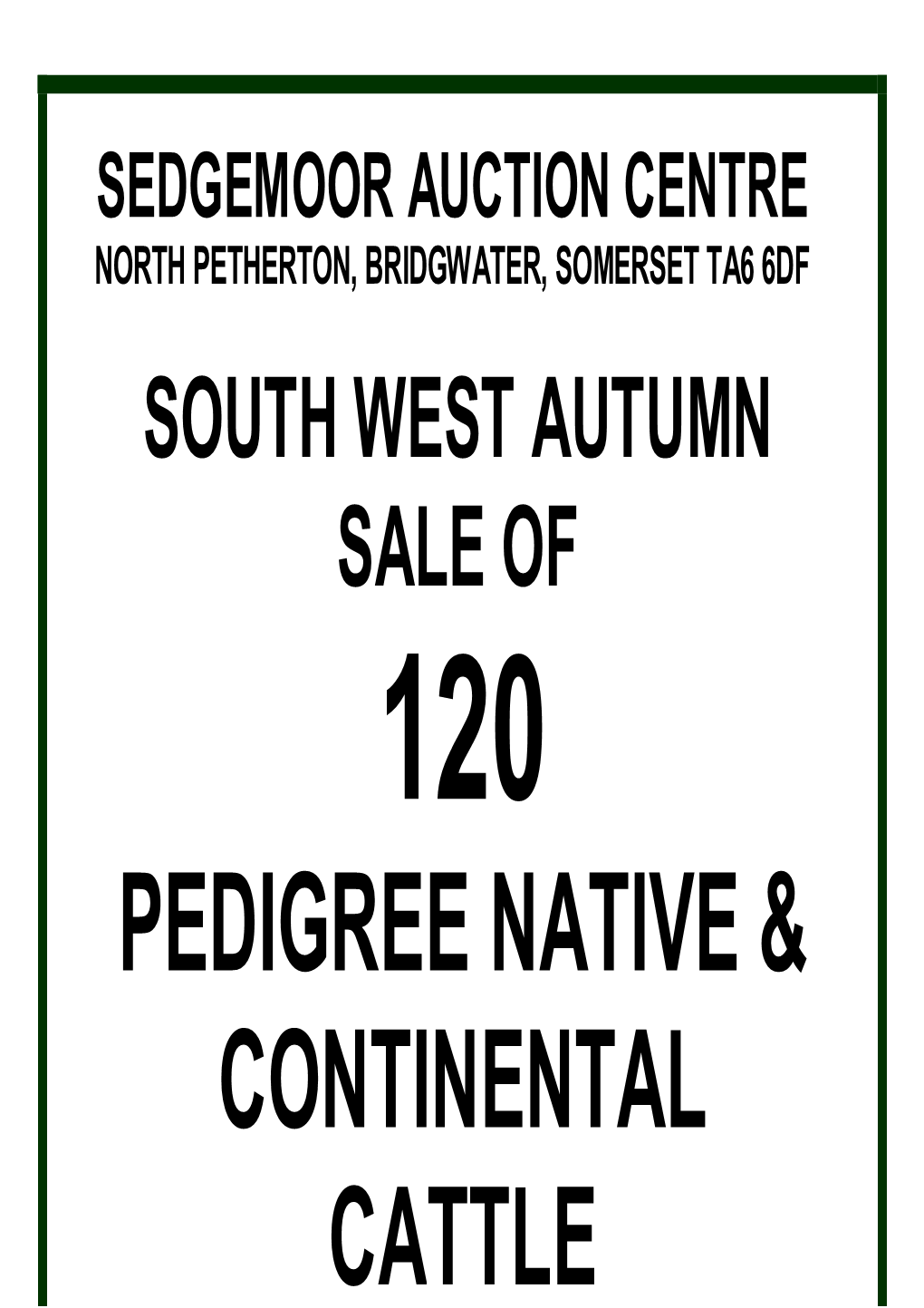 Pedigree Native & Continental Cattle