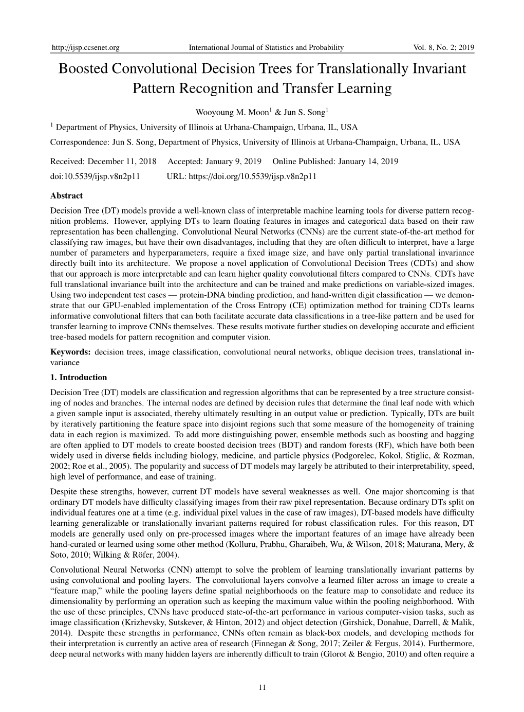 Boosted Convolutional Decision Trees for Translationally Invariant Pattern Recognition and Transfer Learning