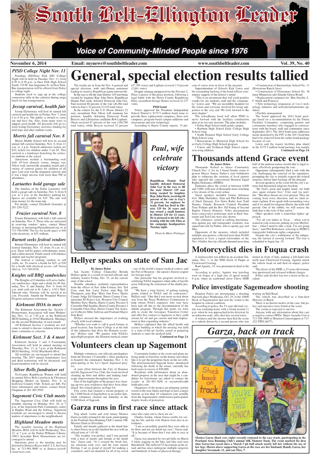 General, Special Election Results Tallied South, 710 W