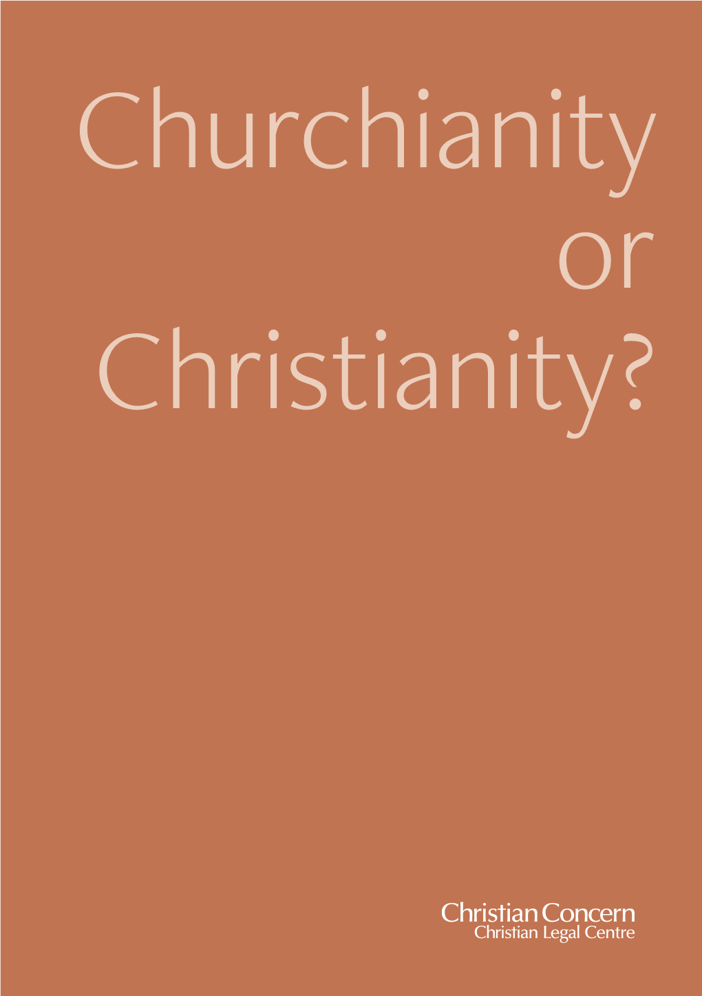 Churchianity Booklet