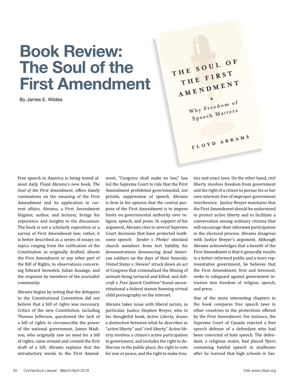 Book Review: the Soul of the First Amendment by James E