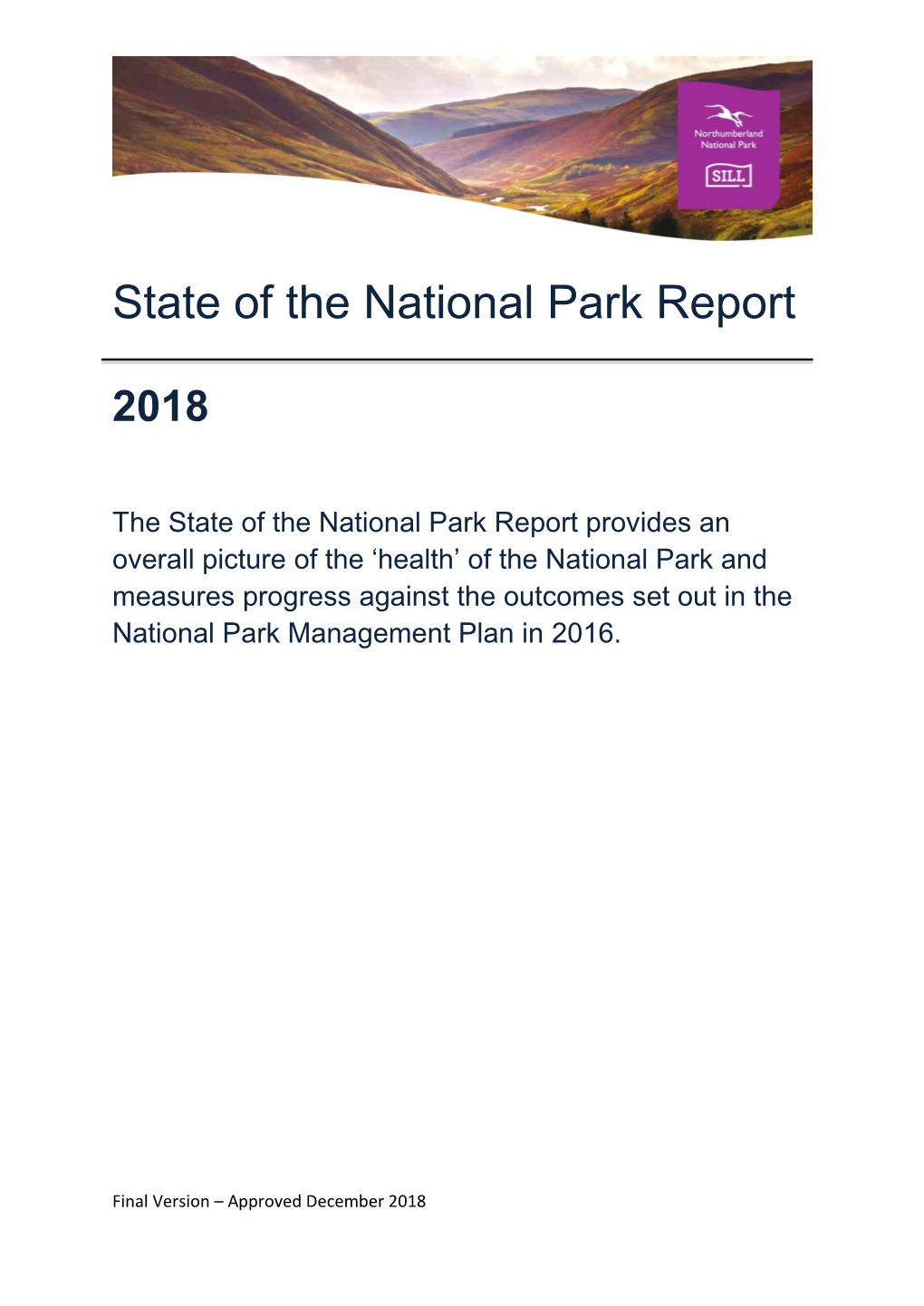 State of the National Park Report