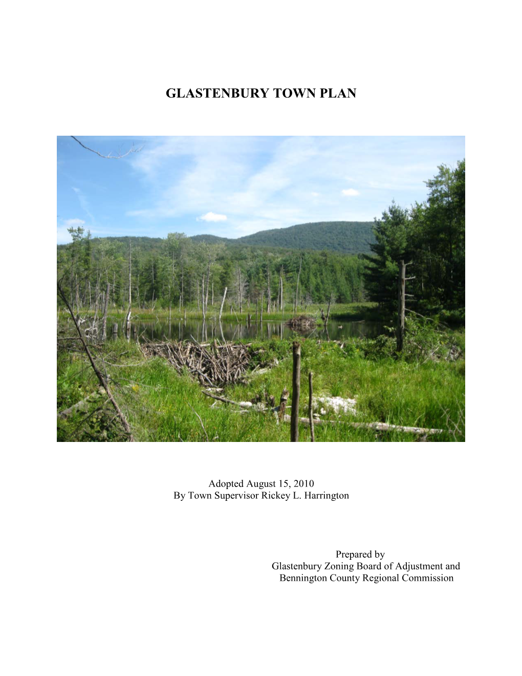 Glastenbury Town Plan