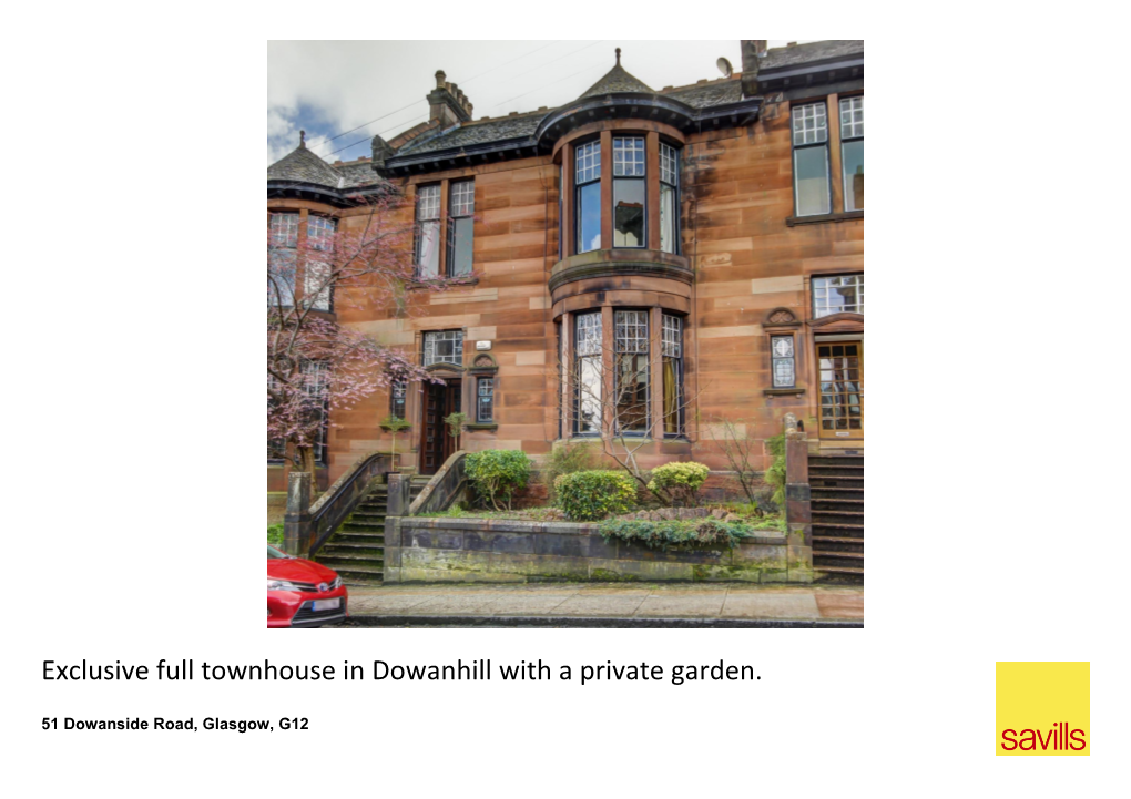 Exclusive Full Townhouse in Dowanhill with a Private Garden