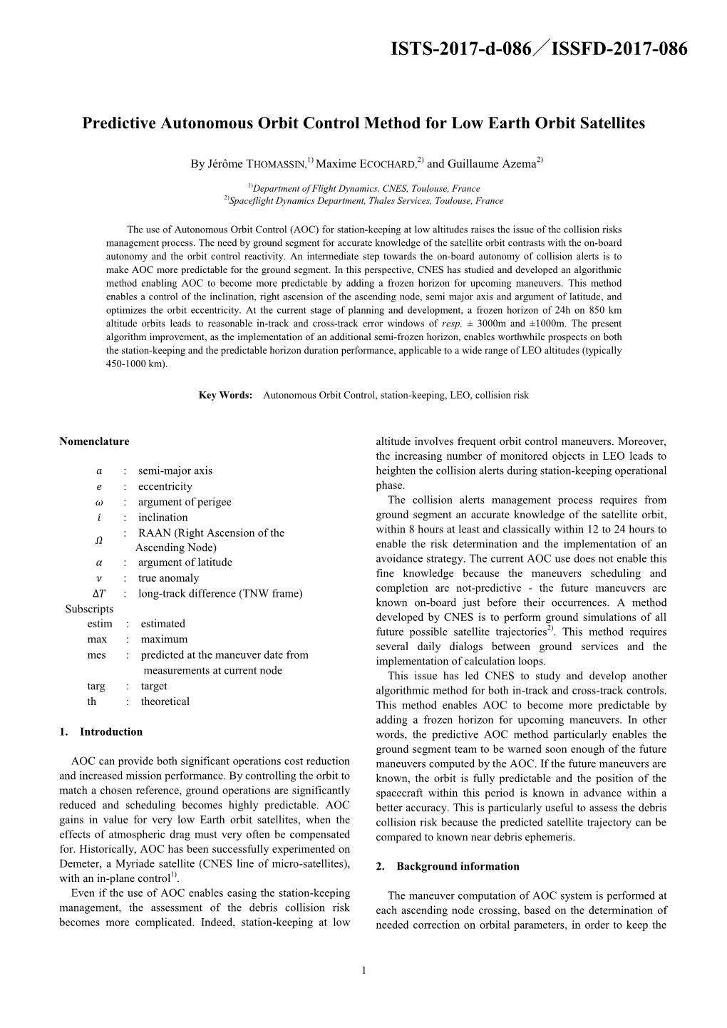 Predictive Autonomous Orbit Control Method for Low Earth Orbit Satellites