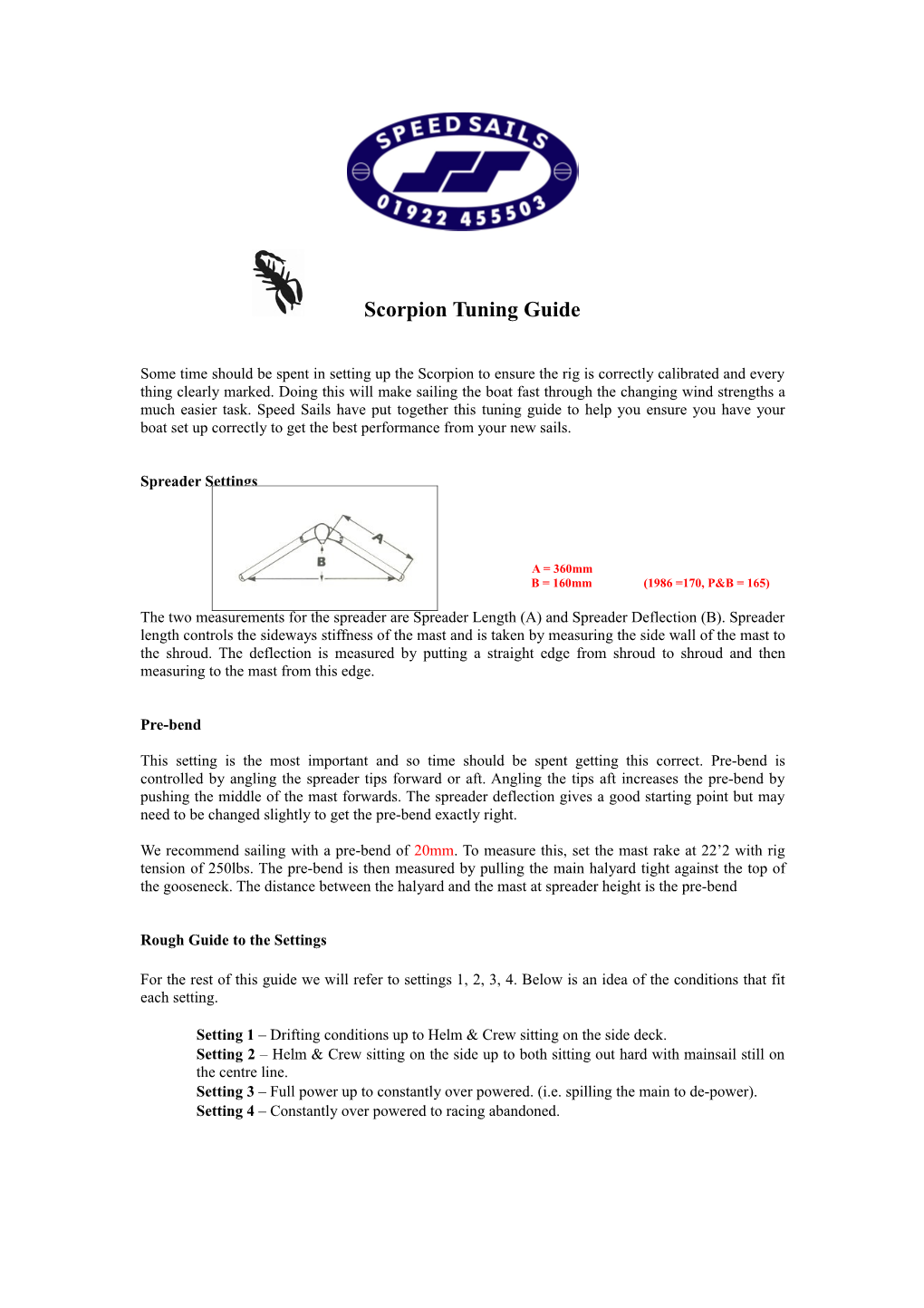 Scorpion Tuning Guide