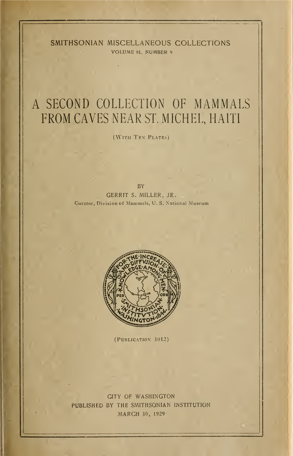 Smithsonian Miscellaneous Collections