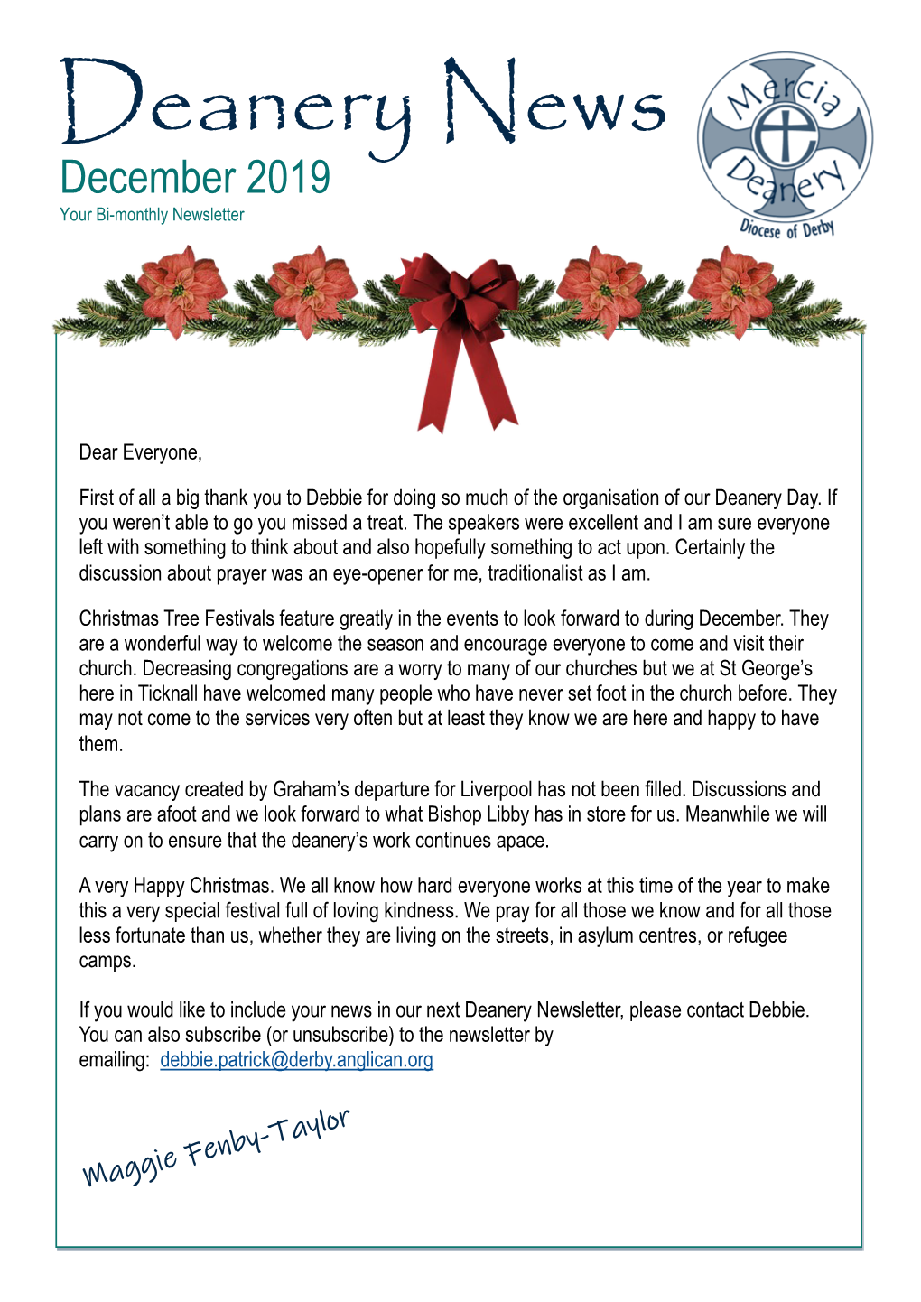 December 2019 Your Bi-Monthly Newsletter