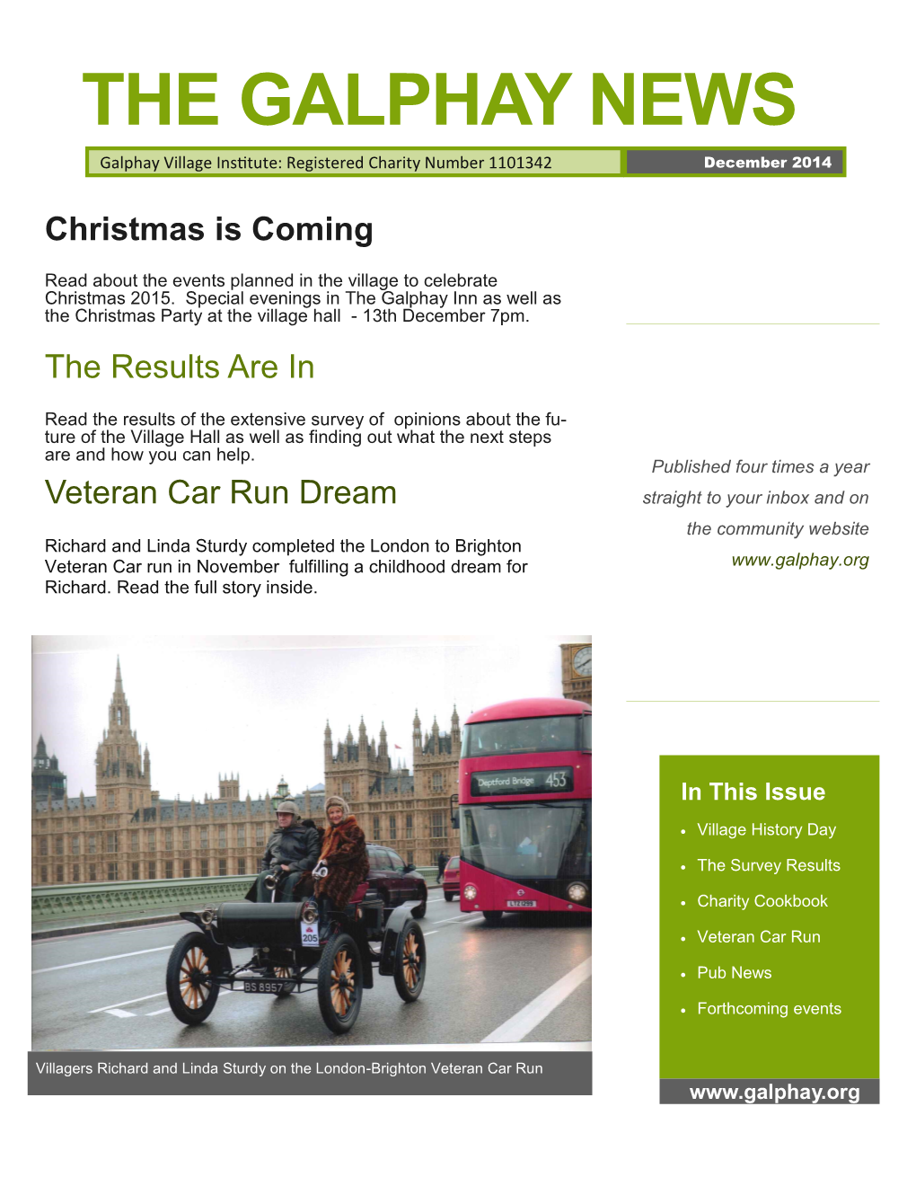 Newsletter December 2014