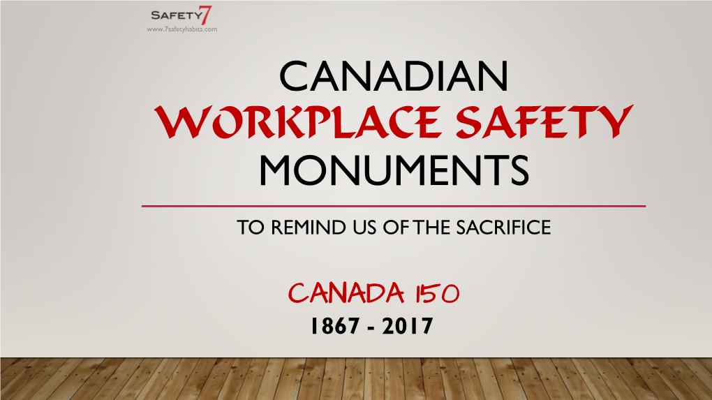 Canadian Safety Monuments