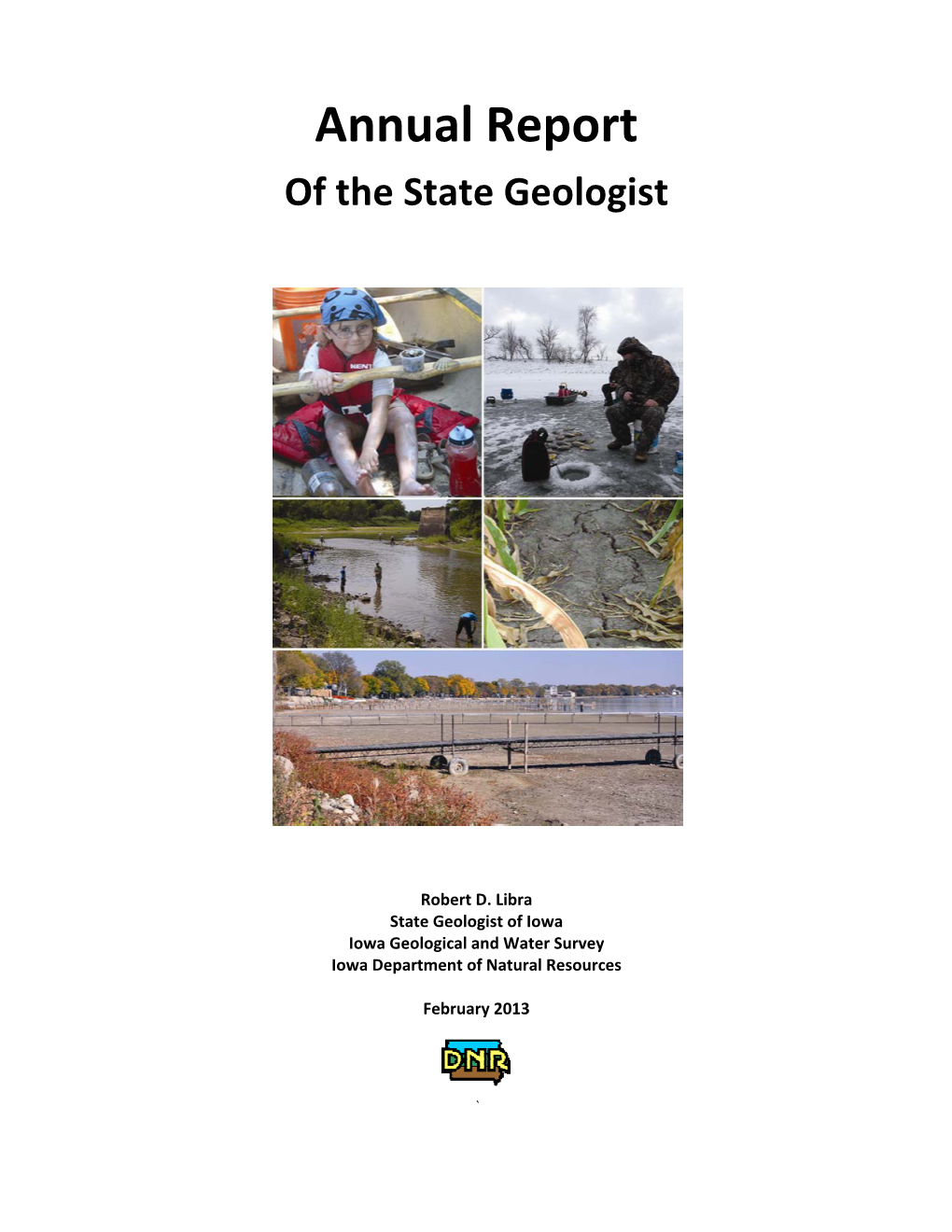 Annual Report of the Iowa State Geologist