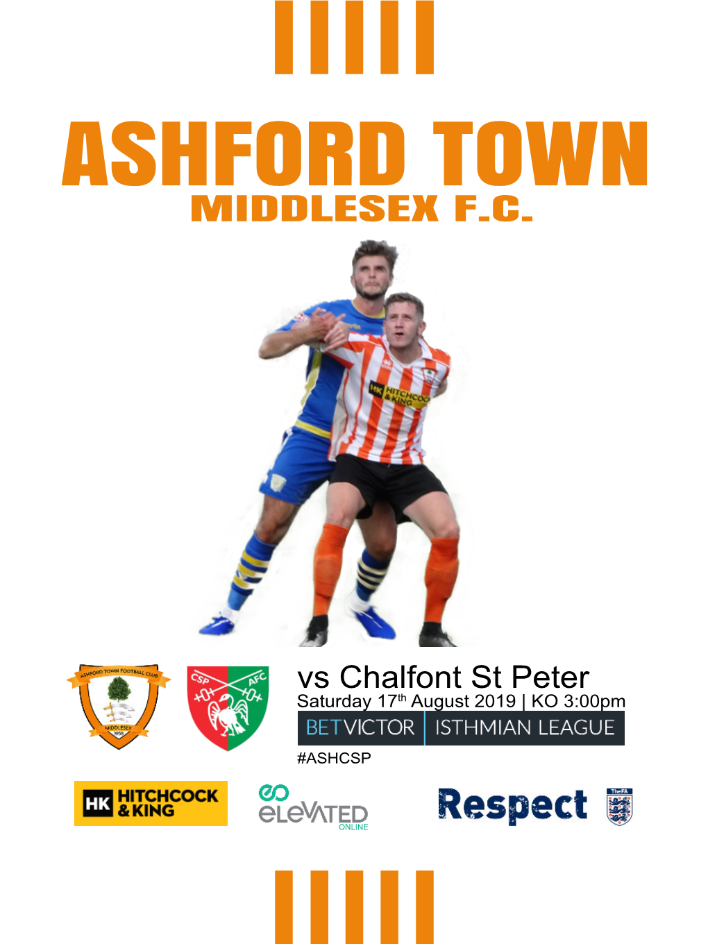 Vs Chalfont St Peter Saturday 17Th August 2019 | KO 3:00Pm